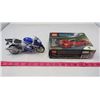 Image 1 : LOT OF 2 COLLECTABLE TOY ITEMS (LEGO SPEED CHAMPIONS LAFERRARI) *SUZUKI MOTORCYCLE*