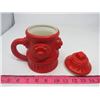 Image 3 : LOT OF 2 CERAMIC ITEMS (R.C.M.P. BANK) *FIRE HYDRANT MUG WITH LID*