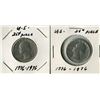 Image 1 : LOT OF 2- TWENTY FIVE CENT COINS (USA) *1776-1976*