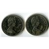 Image 2 : LOT OF 2 FIFTY CENT COINS (CANADA) *1969*