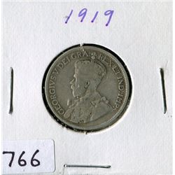 25 CENT COIN (CANADA) *1919*