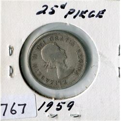 25 CENT COIN (CANADA) *1959*