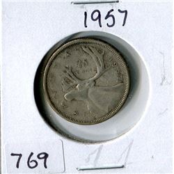 25 CENT COIN (CANADA) *1957*