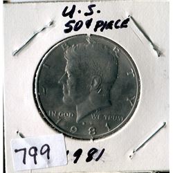 FIFTY CENT COIN (USA) *1981*