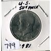 Image 1 : FIFTY CENT COIN (USA) *1981*
