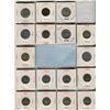 Image 1 : LOT OF 17- FIVE CENT COINS (CANADA) *ASSORTED DATES 1933 TO 1981* (HAS 1943 AND 1944 VICTORY INCLUDE