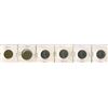 Image 1 : LOT OF 6 FOREIGN COINS (4 X 1 FRANC, 2 X 20 CENTIMAS)