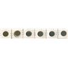 Image 2 : LOT OF 6 FOREIGN COINS (4 X 1 FRANC, 2 X 20 CENTIMAS)