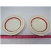Image 3 : LOT OF 6 DISHES (PLATTER, LARGE BOWL, 2 X CUPS, AND 2 X SOUP BOWLS)