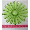 Image 2 : LOT OF 3 PIECES OF GREEN GLASS (CANDY DISHES)