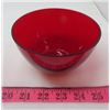 Image 3 : LOT OF 6 WINE GLASSES AND MATCHING BOWL (VINTAGE)