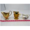 Image 3 : LOT OF MISC COLLECTABLES (2 X CREAM AND SUGAR SETS, 3 X VARIOUS CREAMERS, 1 X SUGAR BOWL, TEAPOT)