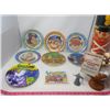 Image 1 : LOT OF 11 MISC COLLECTABLES (4 X DISNEY'S HERCULES PLASTIC PLATES, 2 X MCDONALDS PLASTIC PLATES, 2 X