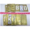 Image 10 : LOT OF MIXED ITEMS (CIGARETTE TIN, BRASS STENCILS, GLASSES, NUT CRACKER, ETC…)