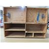 Image 3 : WOOD BOX (CANADIAN LABOUR CONGRESS) *LOCKABLE* ("SECRET" COMPARTMENT) *23.5" X 14" X 8"*