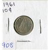 Image 1 : 10 CENT COIN (CANADA) *1961-SILVER*