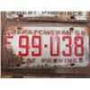 Image 7 : LOT OF 9 ASSORTED LICENCE PLATES