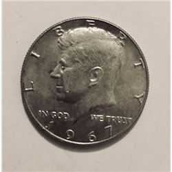 10 John F. Kennedy POST 1964 Half Dollar 40% Silver 10 Coins
