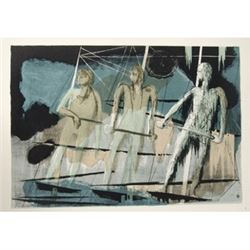 [Literature - Melville - Art] Boxed Portfolio of 26 Folio Size Color Lithographs by Benton Spruance,