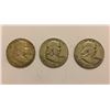Image 2 : U.S. Mint Pre 1964 50C Three Franklin's One Troy Ounce