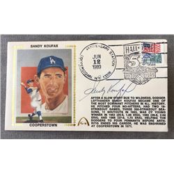 Sandy Koufax Signed Flat with Event Stamp