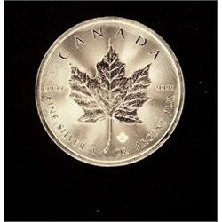 Canadian Maple Leaf 5 Dollar 1  Ounce 999 Silver Coin Bullion Round Random Date