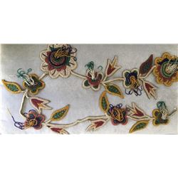 Beaded Floral Design for A Robe