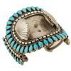 Image 1 : Vintage Navajo Turquoise Watch Bracelet   (40612)
