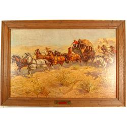 "Attack on the Overland Stage" Print   (86802)