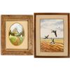 Image 1 : Scenic Watercolors of a Meadow and Ducks (2)   (56805)