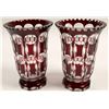 Image 1 : Crystal Vases (Matched Pair)   (105325)