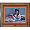 Image 1 : Framed "Little Indian Girl" Print by McMahan   (87647)