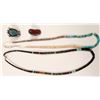 Image 1 : Native American Heishi Necklaces & Rings / 4 pieces   (105417)