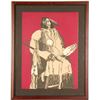 Image 1 : Buckskin Indian State II - Litho by Fritz Scholder   (101009)