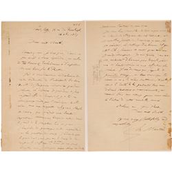 Henri Martin Signed Letter   (106482)