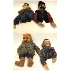 Four Political Puppets from Katherina Bekleshova, c1940's   (56866)