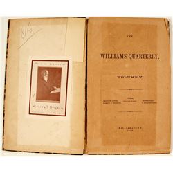 Book Williams Quarterly, Volume V.   (78366)