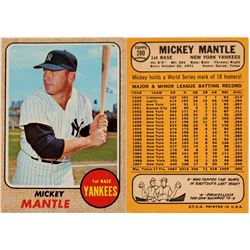 Mickey Mantle 1968 Baseball Card   (104484)