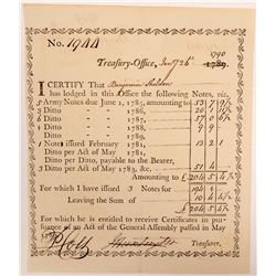 Receipt from Treasury Office    (106630)