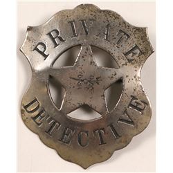 Private Detective Badge   (106362)