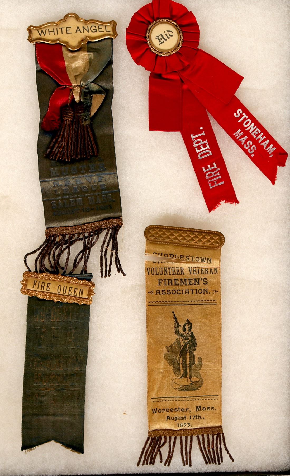 Massachusetts Ribbons Massachusetts Fire Fighter Ribbons (4) (101744)