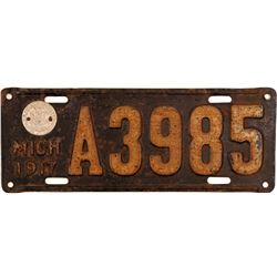 License Plate / Michigan .   (105039)