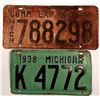 Image 1 : License Plates / Michigan / 2 Items.   (105010)