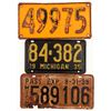 Image 1 : License Plates / Michigan / 3 Items.   (105011)
