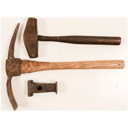 Old Hammer, Pick and Mystery Tool   (105688)