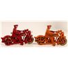 Image 2 : Cast Iron Motorcycles with Bulbs (2)   (106368)