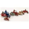 Image 1 : Cast Iron Motorcycles with Sidecars (5)   (106352)