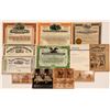 Image 1 : General American Collection: Mining & RR Stocks, Photographs, Colorful Chewing Gum Box and Map   (10