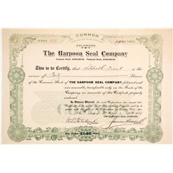 Harpoon Seal Co. Stock, 1913   (88859)