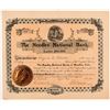 Image 1 : Needles National Bank Stock Certificate   (104372)